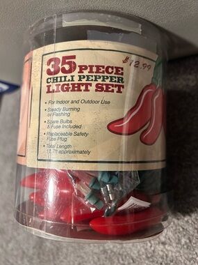 Chili Pepper String Lights Set NWT 🌶️